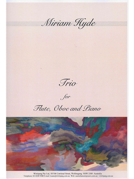 Trio : For Flute, Oboe and Piano (1952).