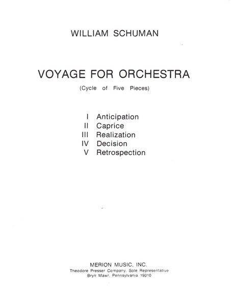 Voyage For Orchestra : Cycle Of Five Pieces.