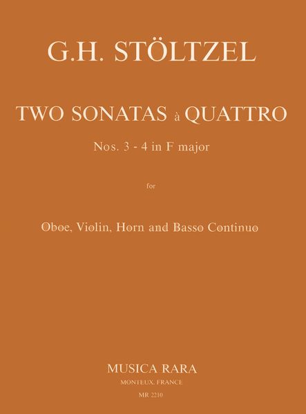 Two Sonatas A Quattro Nos. 3-4 In F Major : For Oboe, Violin, Horn and Basso Continuo.