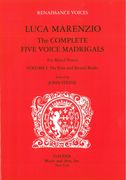 Complete Five Voice Madrigals For Mixed Voices In Five Parts, Vol. 1 : The First and Second Books.