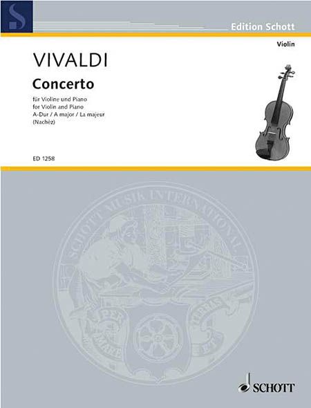 Concerto In A Major : reduction For Violin and Piano.