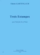 Trois Estampes : Pour Clarinette Et Piano.