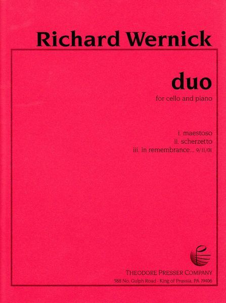Duo : For Cello and Piano (2002).