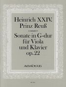 Sonate In G-Dur : Für Viola und Klavier, Op. 22 / edited by Yvonne Morgan.