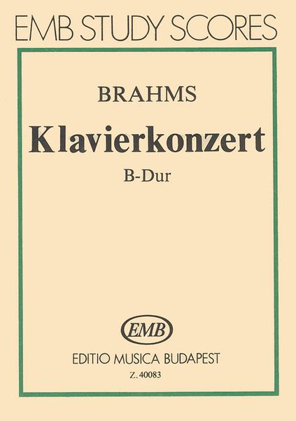 Klavierkonzert B-Dur, Op. 83.