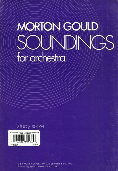 Soundings : For Orchestra.