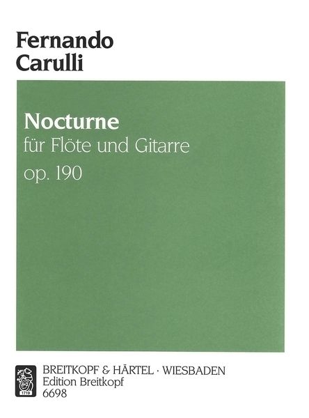 Nocturne, Op. 190 : For Flute and Guitar.