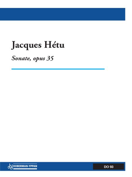 Sonate : Pour Piano, Op. 35 (1982, Rév.1984).