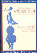 Sonata, Op. 8 : For Violoncello Solo / edited by Janos Starker, In Collaboration With Emilo Colon.