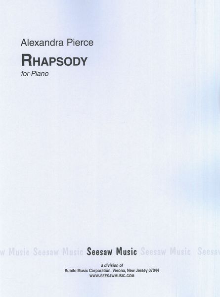 Rhapsody : For Solo Piano (2003).