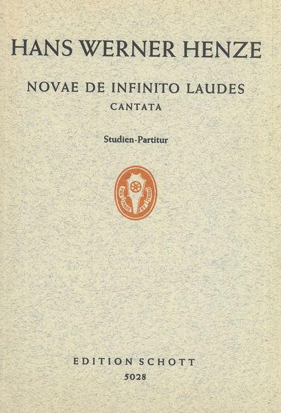 Novae De Infinito Laudes (Cantata).