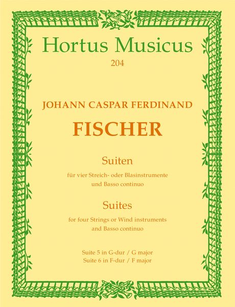 Suites No. 5 In G Major and No. 6 In F Major : For Four Strings Or Winds and Basso Continuo.