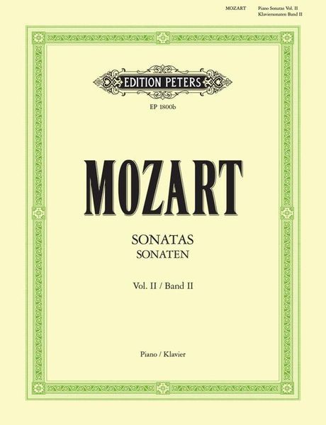 Sonatas, Vol. 2 : Piano / Ed. by Carl Adolf Martienssen & Wilhelm Weismann.