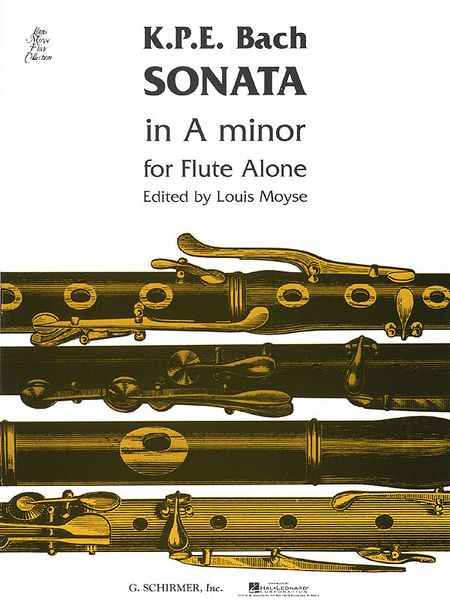 Sonata In A Minor : For Flute Solo / arranged by Louis Moyse.