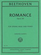 Romance In F Minor, Op. 50 : For Bass and Piano / arranged by Stuart Sankey.