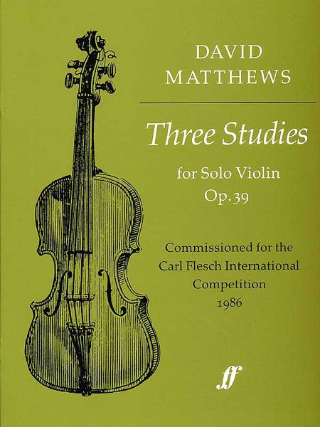Three Studies : For Solo Violin, Op. 39.