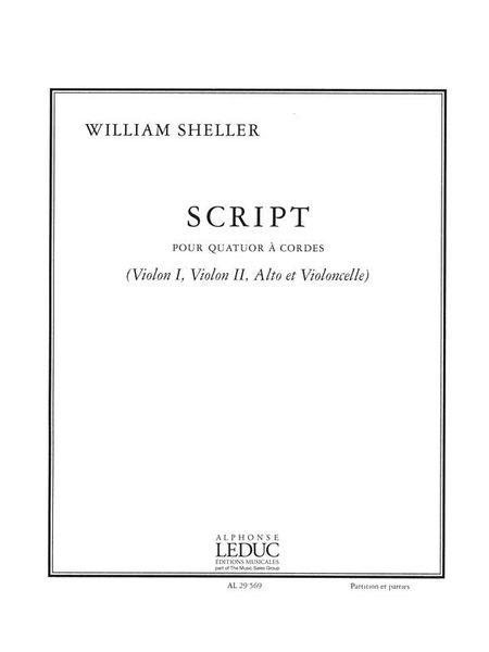 Script : Pour Quatuor A Cordes (1997).