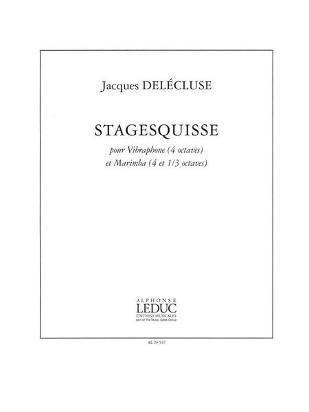 Stagesquisse : Pour Vibraphone Et Marimba.