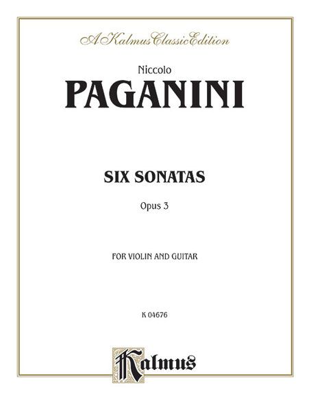 Six Sonatas, Op. 3 : For Violin and Guitar.