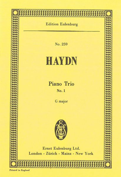 Piano Trio No. 1 In G Major.