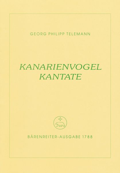 Kanarienvogel-Kantate : Trauermusik Eines Kunsterfahrenen Canarienvogels.