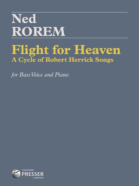 Flight For Heaven : For Bass Voice & Piano.