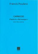 Capriccio D'après le Bal Masqué : Pour Deux Pianos = For Two Pianos, Four Hands.