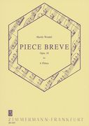 Pièce Brève, Op. 18 : Für 6 Flöten.