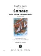 Sonate : Pour Deux Violons Seuls, Op. Post. / edited by Aureli Blaszczok and Felix Treiber.