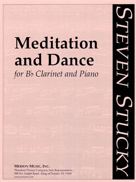 Meditation and Dance : For Bb Clarinet and Piano.