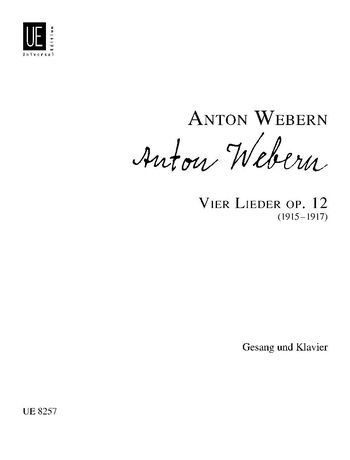 Four Lieder, Op. 12 / German And English Text.