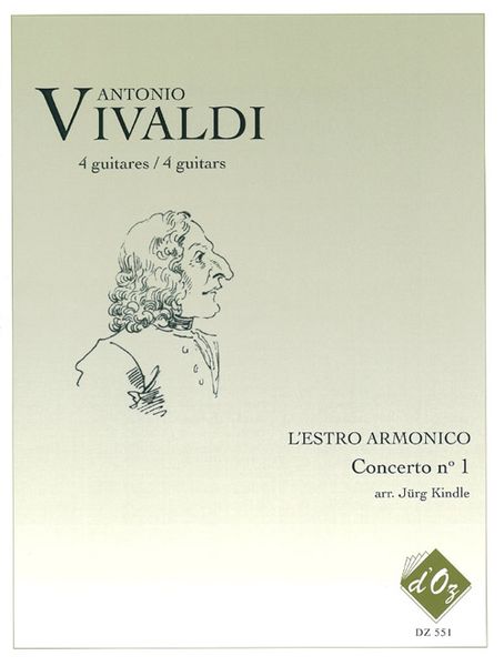 Estro Armonico, Concerto No. 1, RV 549 : For 2 Guitars / Kindle, Jürg.