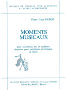 Moments Musicaux : Pour Saxophone Alto Et Orchestre - Piano reduction.