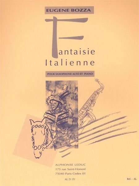 Fantasie Italienne : For Alto Saxophone and Piano.