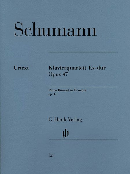 Piano Quartet In E Flat Major, Op. 47 / edited by Ulrich Leisinger.