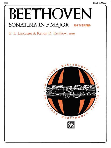 Sonatina In F Major : For Piano.