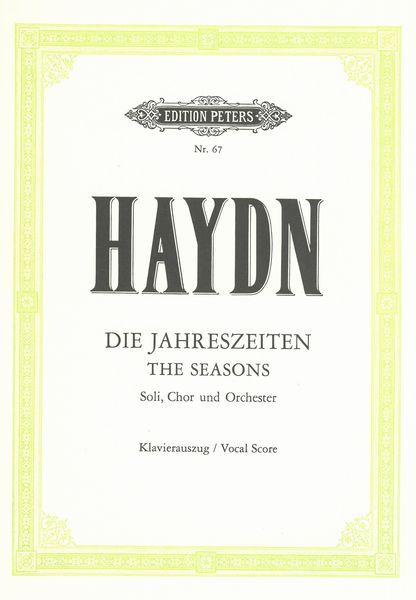 Jahreszeiten (The Seasons) : Klavier Auszug.