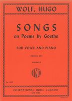 48 Songs On Poems by Goethe, Vol. III : For Voice and Piano.