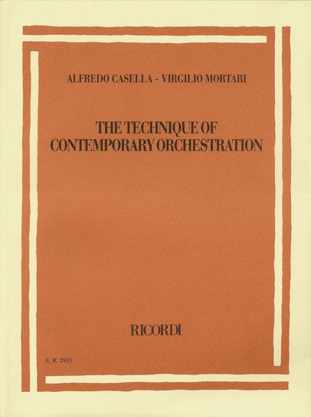 Technique Of Contemporary Orchestration : Second Revised Edition.