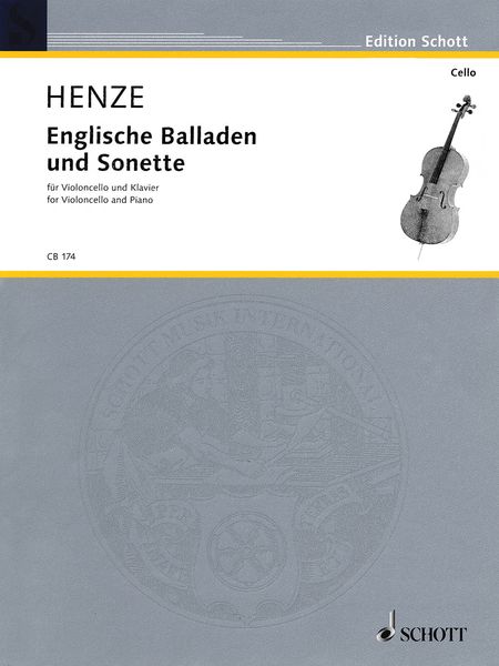 Englische Balladen und Sonette : Für Violoncello und Piano (1984/85, 2003).