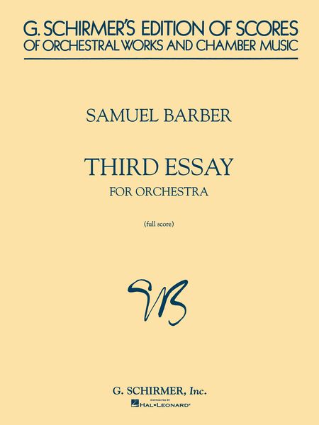 Third Essay : For Orchestra, Op. 47.