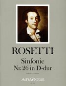 Sinfonie Nr. 26 In D-Dur, Rvw A 21 / edited by Johannes Moesus.