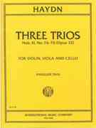 Three Trios, Op. 32 : For Violin, Viola and Violoncello.