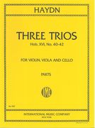 Three Trios, Op. 53 : For Violin, Viola and Violoncello.