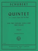 Quintet In C Major, Op. 163, D. 956 : For 2 Violins, Viola & 2 Violoncellos.