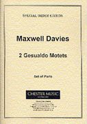 Two Gesualdo Motets : arranged For Brass Quintet by Peter Maxwell Davies.