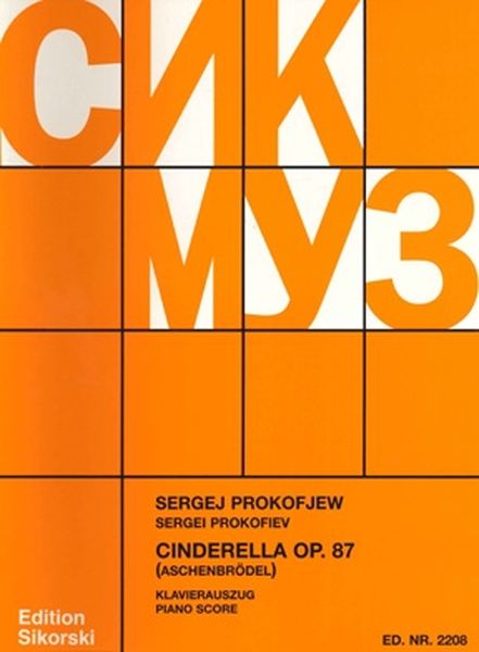 Cinderella, Op. 87 : Piano reduction.