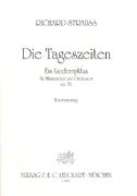 Tageszeiten : Ein Liederzyklus Für Männerchor und Orchester, Op. 76 - Piano reduction.