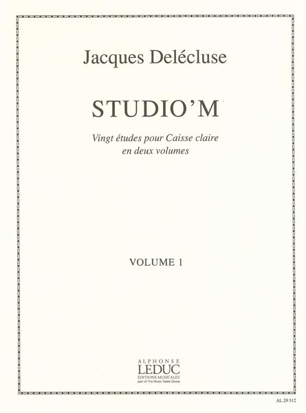 Studio' M : Vingt Etudes Pour Caisse Claire En Deux Volumes - Vol. 1.