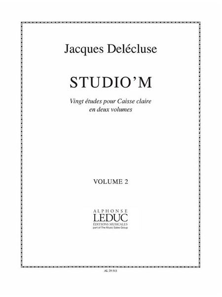 Studio' M : Vingt Etudes Pour Caisse Claire En Deux Volumes - Vol. 2.